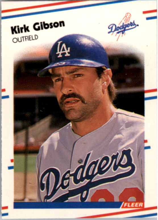 1988 Fleer Mini Baseball Cards 082      Kirk Gibson